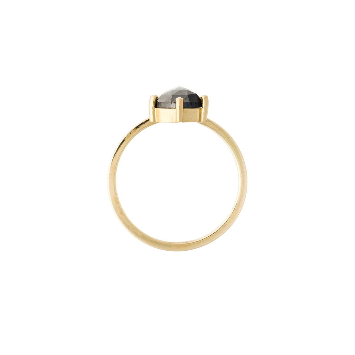 schwarzer Diamantring "Venus"