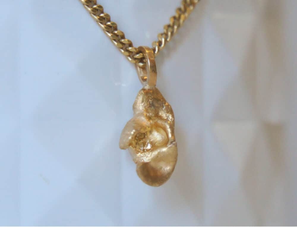 Die Entstehung von Gold - Goldnugget Anhänger