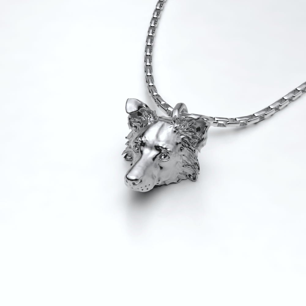 Border Collie - Anhänger mit Kette
