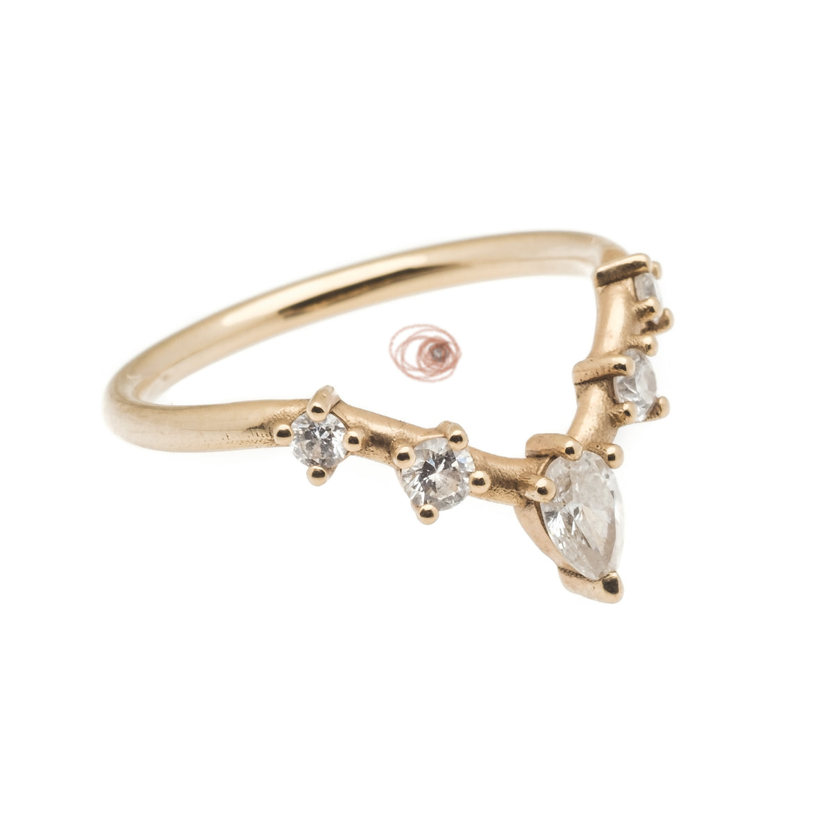 MEDIA | Kronenring aus 18kt Gelbgold & Lab-Diamanten