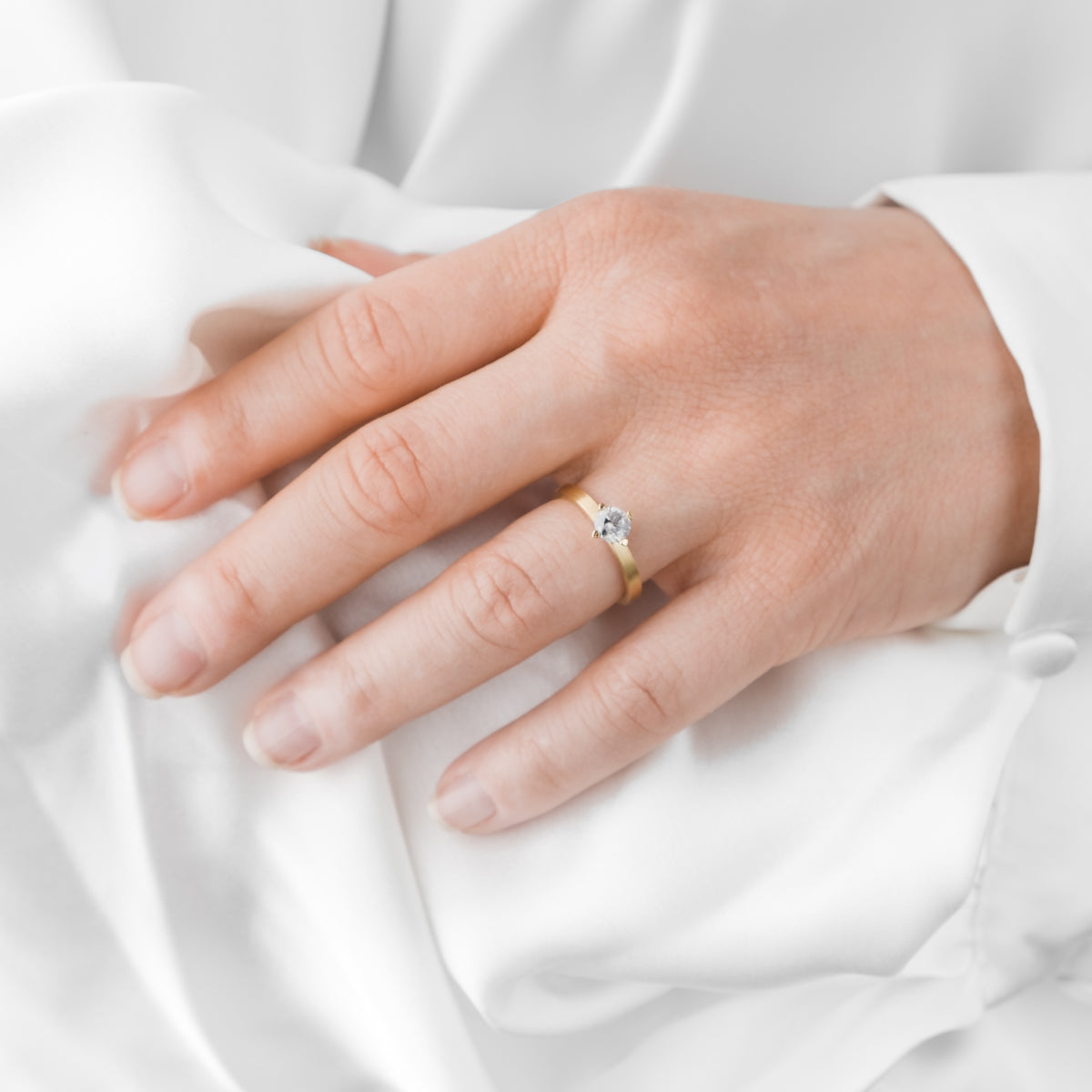 Salt and Pepper Diamantring "Stern"