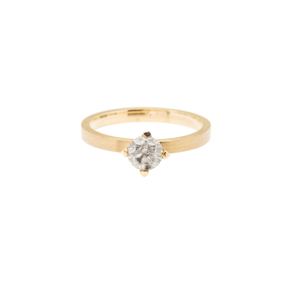 Salt and Pepper Diamantring "Stern"