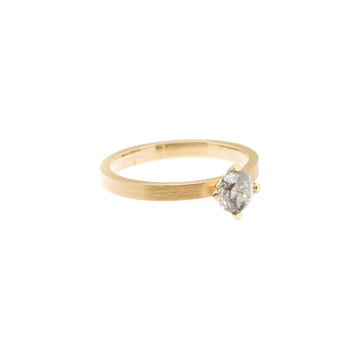 Salt and Pepper Diamantring "Stern"