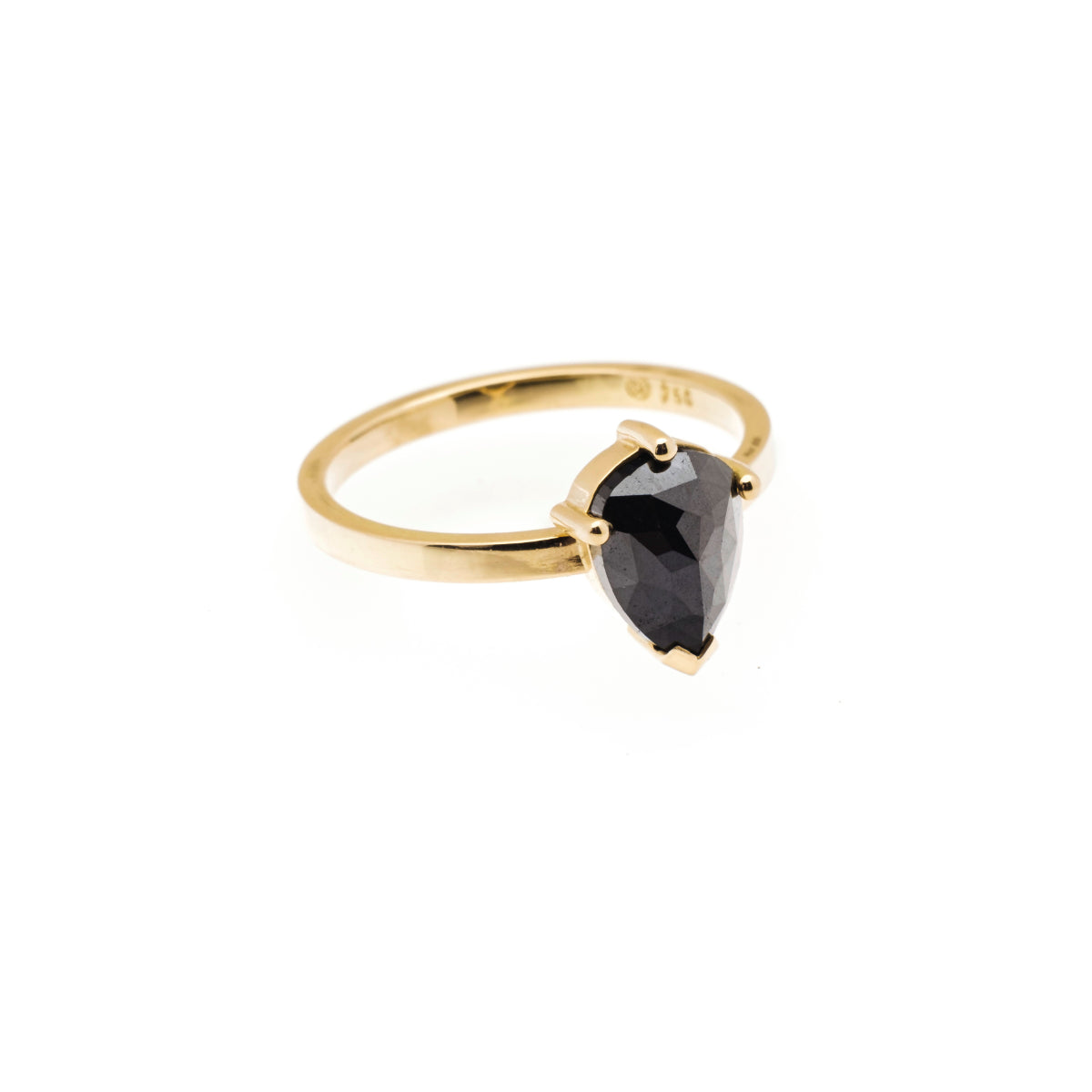 schwarzer Diamantring "Venus"