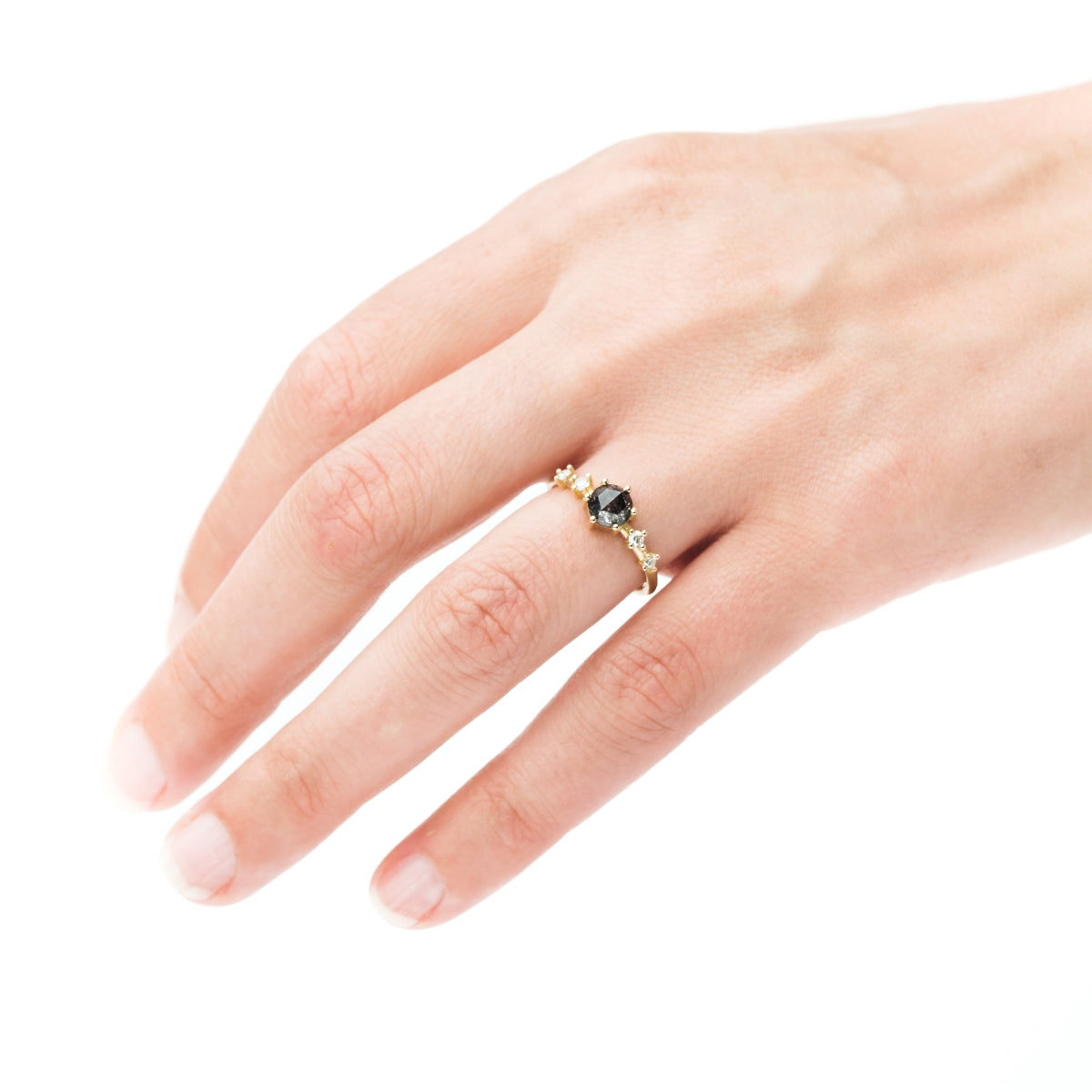 Salt and Pepper Diamantring "Sternentreppe zur Venus"