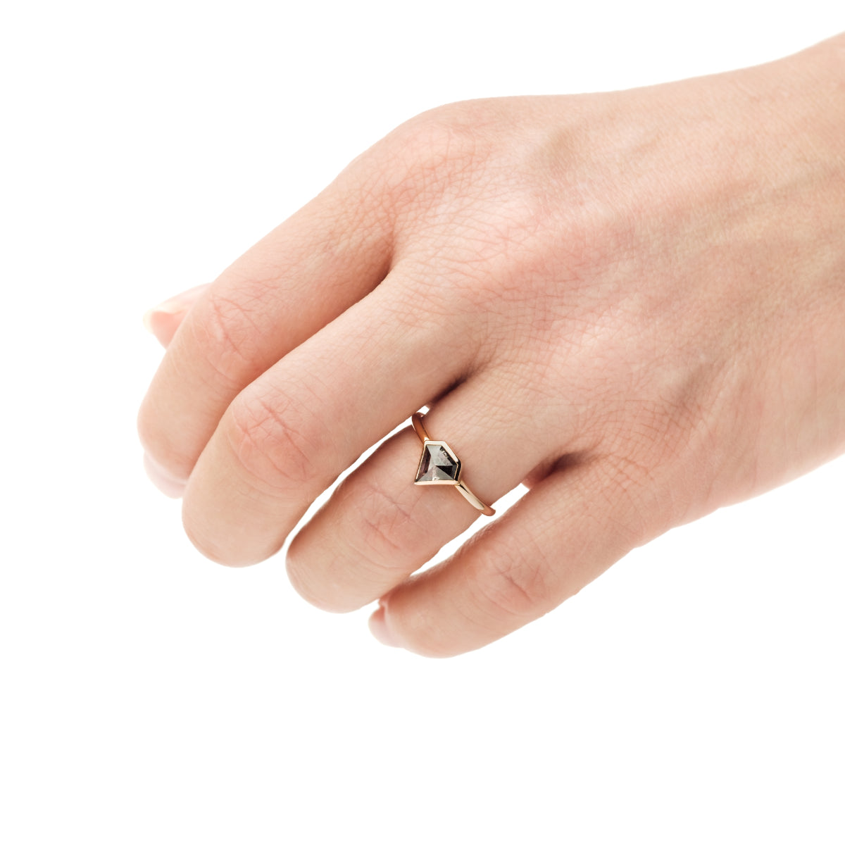 Salt and Pepper Diamantring "Pluto"