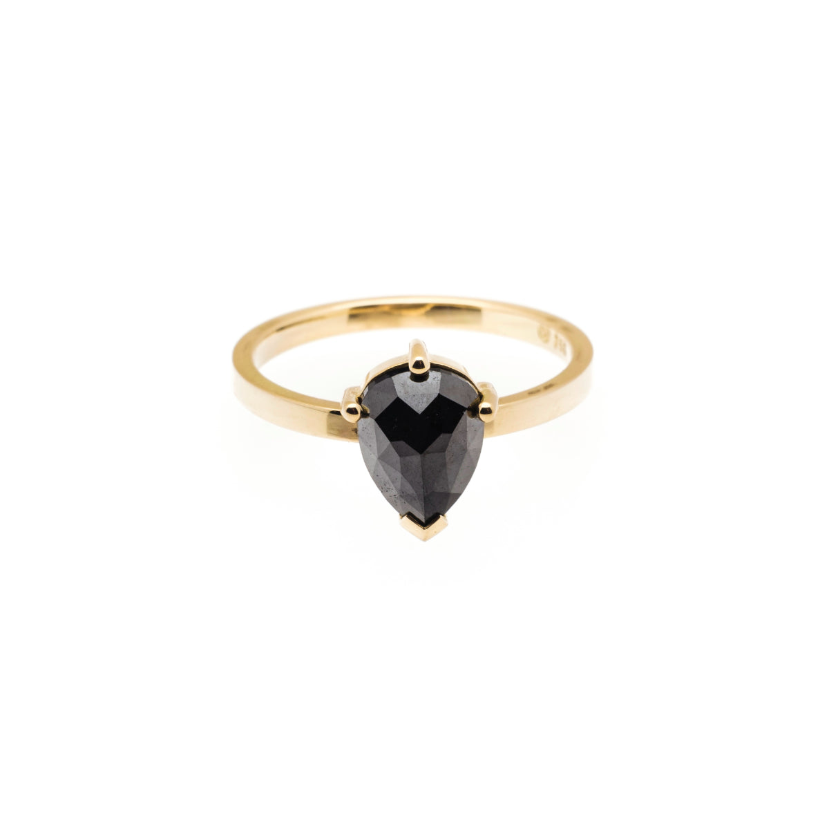 schwarzer Diamantring "Venus"